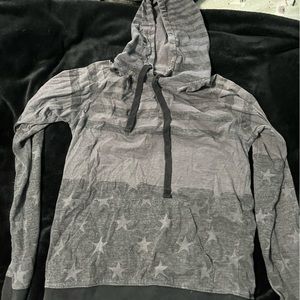 black and grey hoodie
